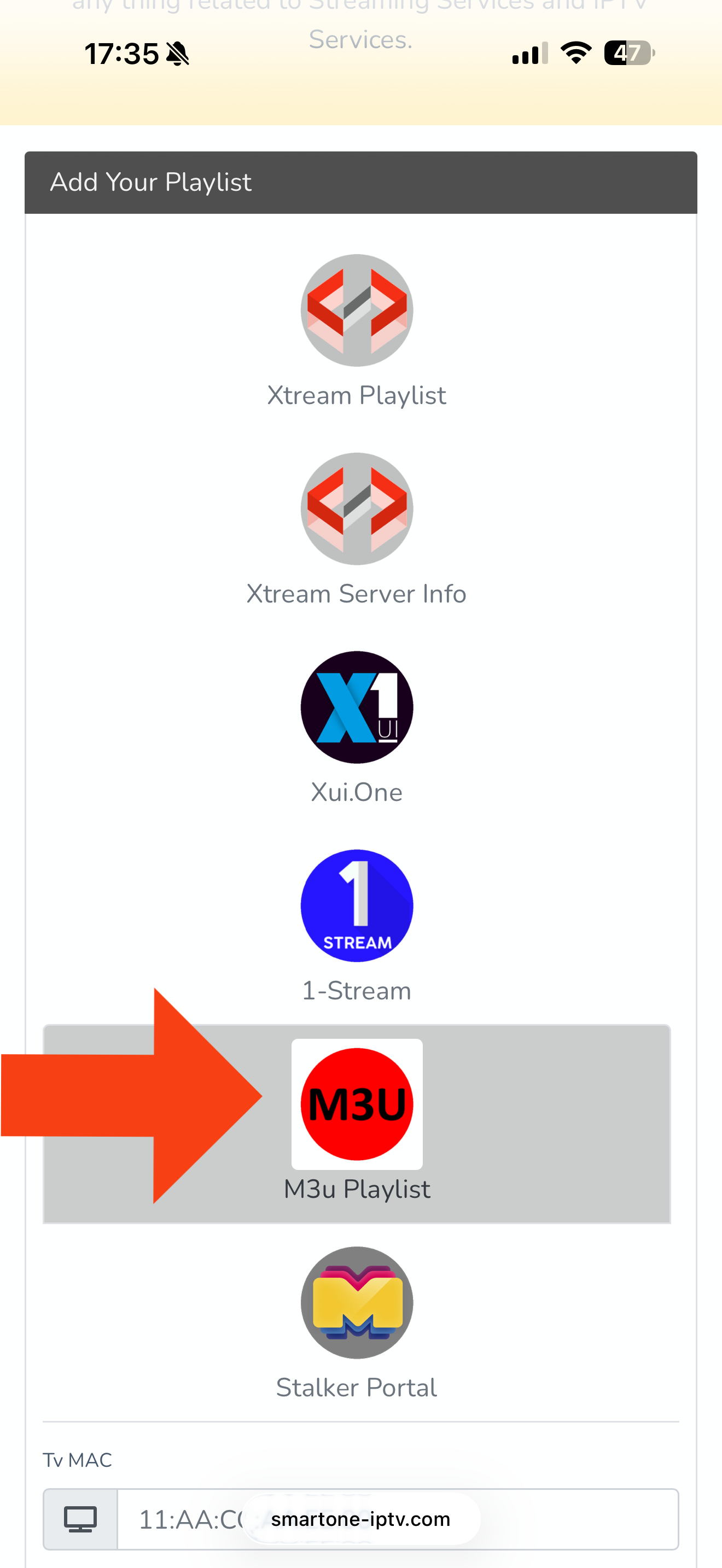 M3U Playlist Smart One