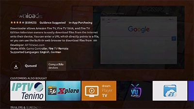 Fire TV — installer l'application Downloader